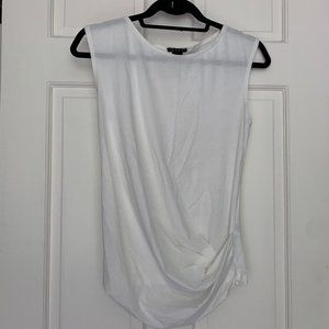 Theory - White Cinched T-shirt -  NWOT